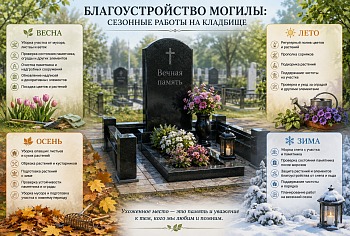 Когда лучше проводить благоустройство могилы: сезонные работы на кладбище - Тюменский ритуальный центр «Мемориал»