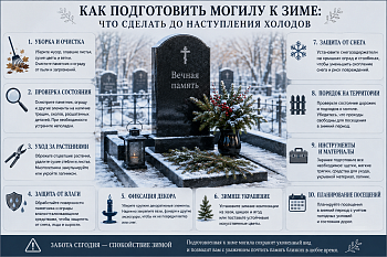 Как подготовить могилу к зиме: что сделать до наступления холодов - Тюменский ритуальный центр «Мемориал»